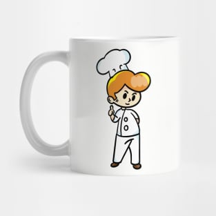 chef cartoon character  drawing design Mug